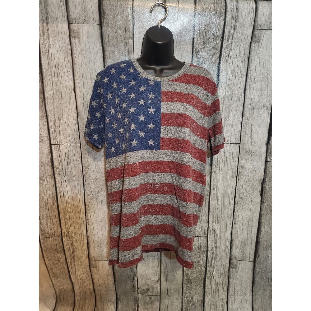 American Flag Vintage Look Shirt